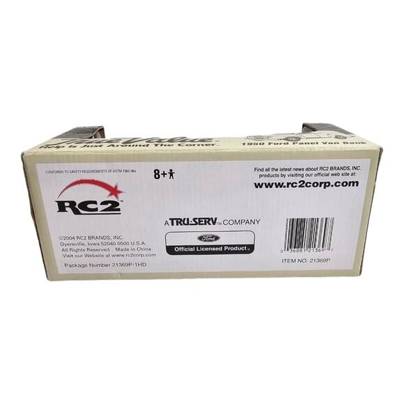 ERTL 1950 Ford Panel Van True Value Coin Bank Die Cast 1:25 RC2 NEW - Picture 10 of 12